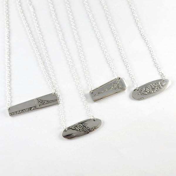 Mixed Bag Chunky Spoon Bar Necklace - Wholesale