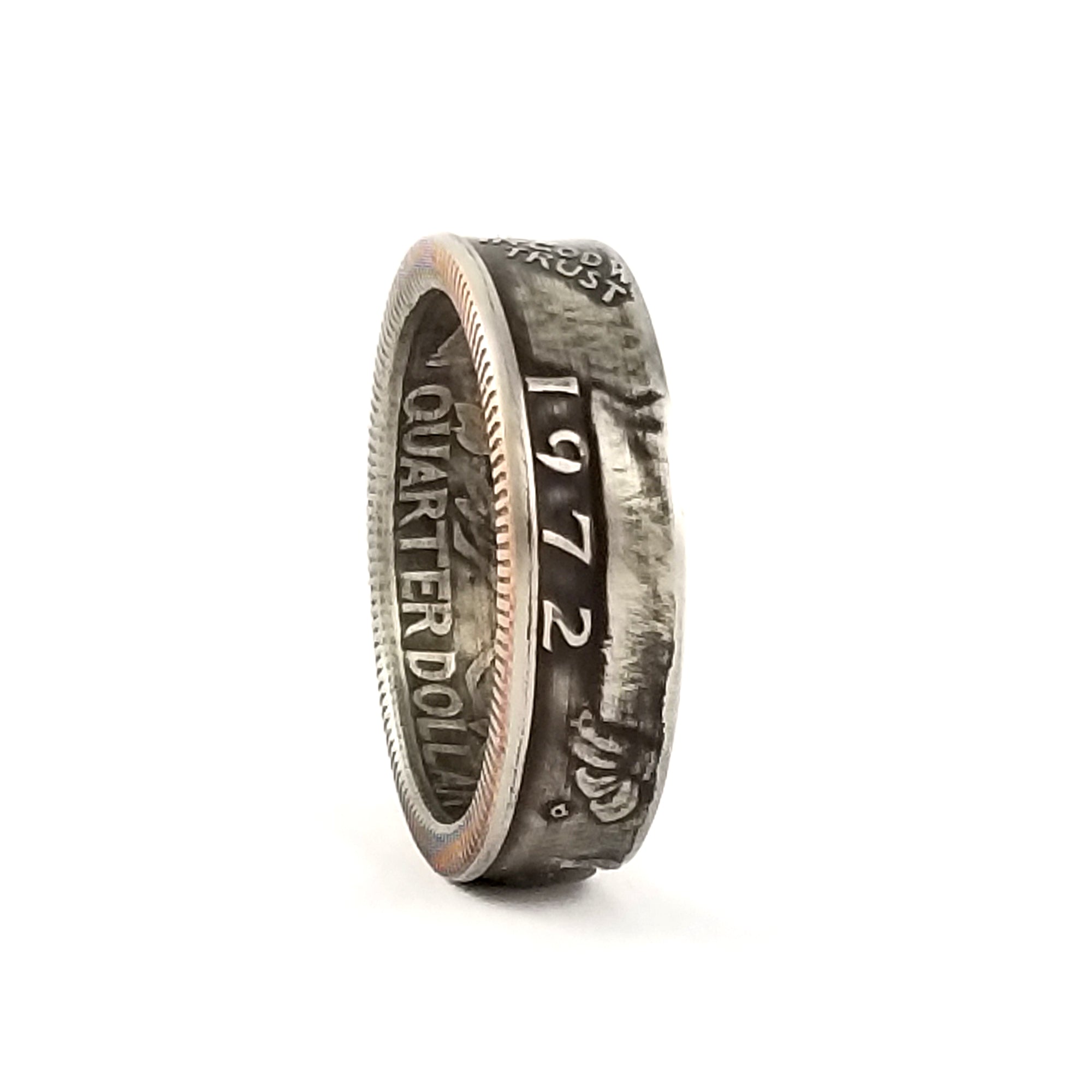 1972 Washington Quarter Coin Ring