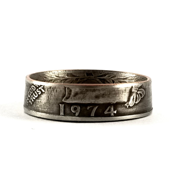 1974 Washington Quarter Coin Ring by midnight jo