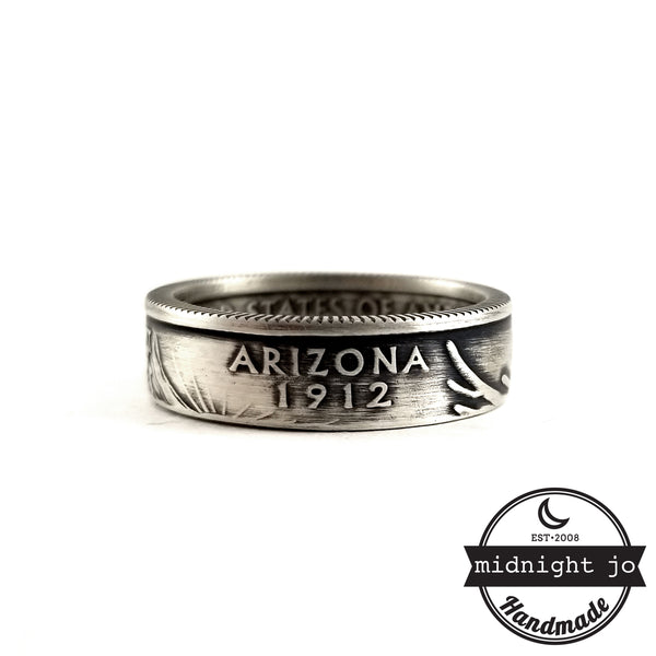 90% Silver Arizona coin Ring by midnight jo