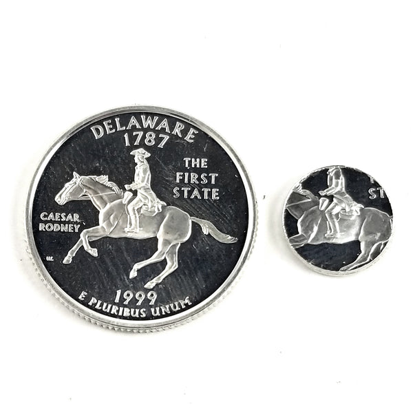 silver delaware proof quarter