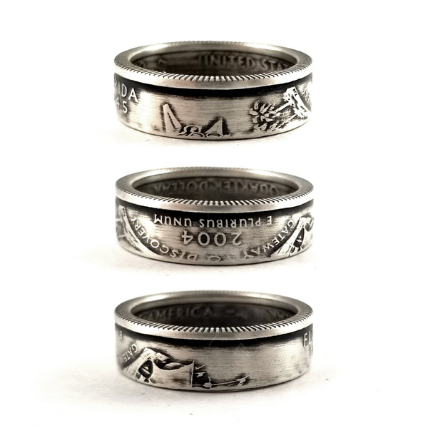 90% silver florida quarter coin ring by midnight jo