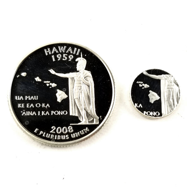 silver hawaii proof quarter
