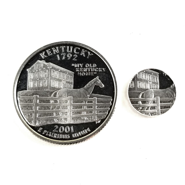 silver kentucky proof quarter