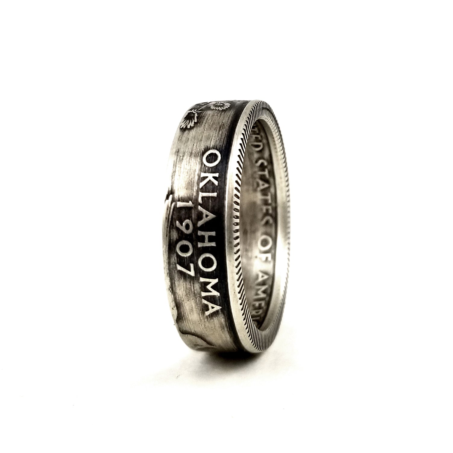 90S RORRET リング　新品　レア　KOMY ローレット Silver Oklahoma Quarter Ring - State Coin Rings by Midnight Jo