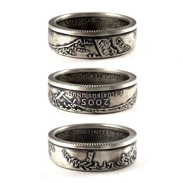 90% Silver Oregon quarter Coin Ring by midnight jo