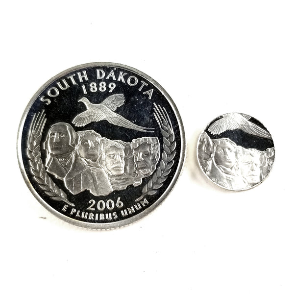 silver south dakota proof quarter