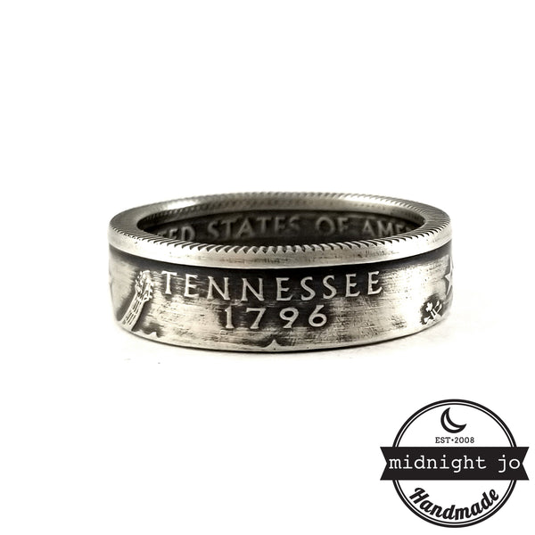 Silver Tennessee Quarter coin Ring by midnight jo
