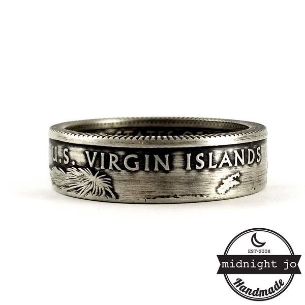 silver us virgin islands coin ring by midnight jo