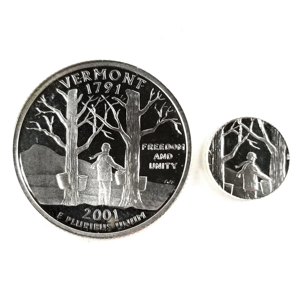 silver vermont proof quarter