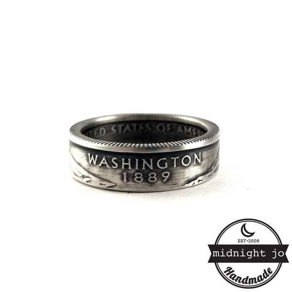 90% Silver Washington State quarter Ring by midnight jo