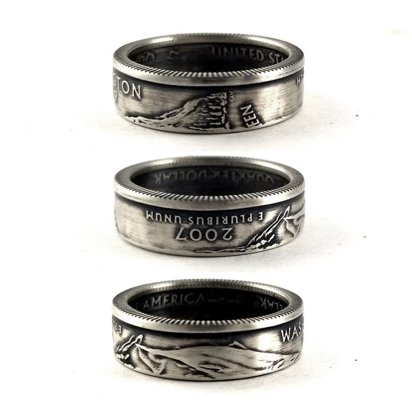 90% Silver Washington State quarter Coin Ring by midnight jo