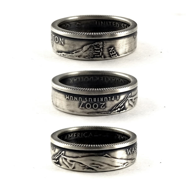 State Coin Rings 90% Silver Washington State Coin Ring by Midnight Jo