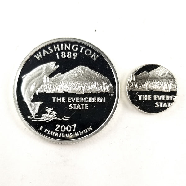 silver washington state proof quarter