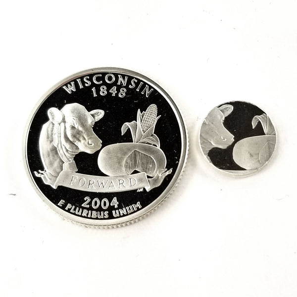 silver wisconsin proof quarter