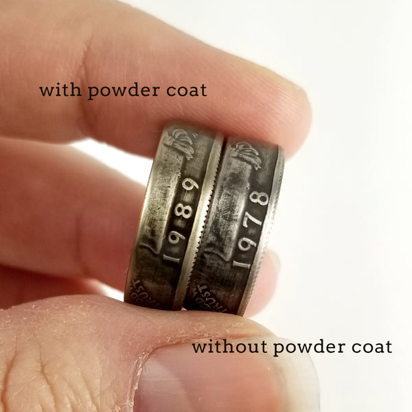 add powder coat to your midnight jo coin ring