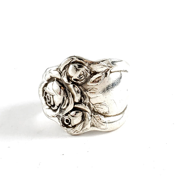 American Beauty Rose Spoon Ring by Midnight Jo wide ring