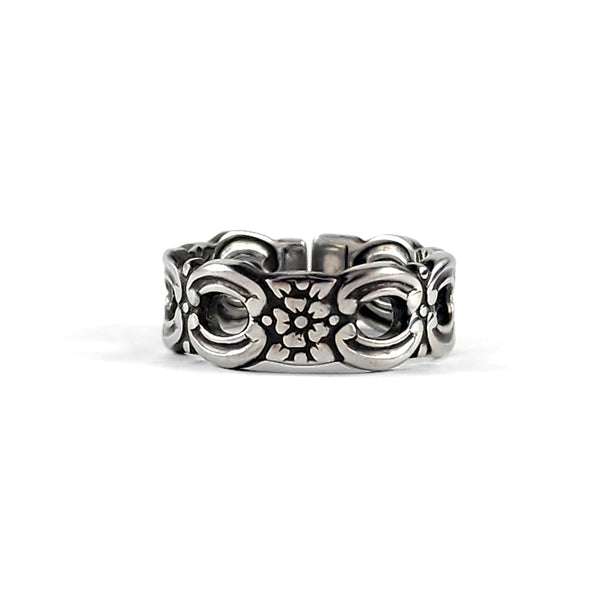 Oneida Applique Stainless Steel Spoon Ring by Midnight Jo