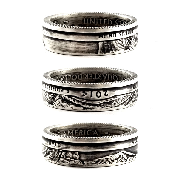 90% Silver Arches National Park Quarter Ring by Midnight Jo