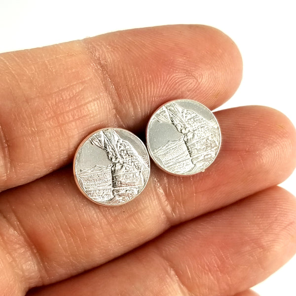 arches national park coin stud earrings by midnight jo