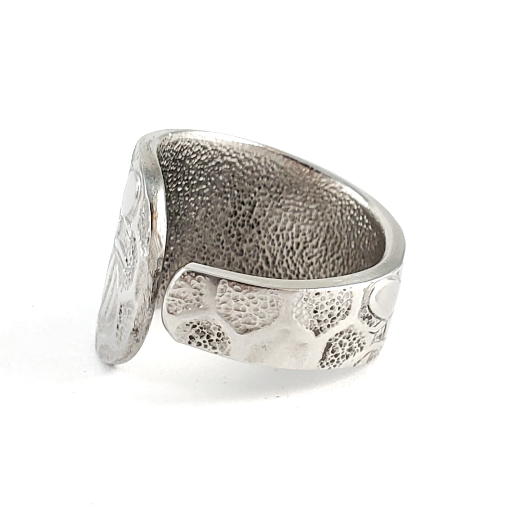 Honey Bee Honeycomb Stainless Steel Spoon Ring Midnight Jo