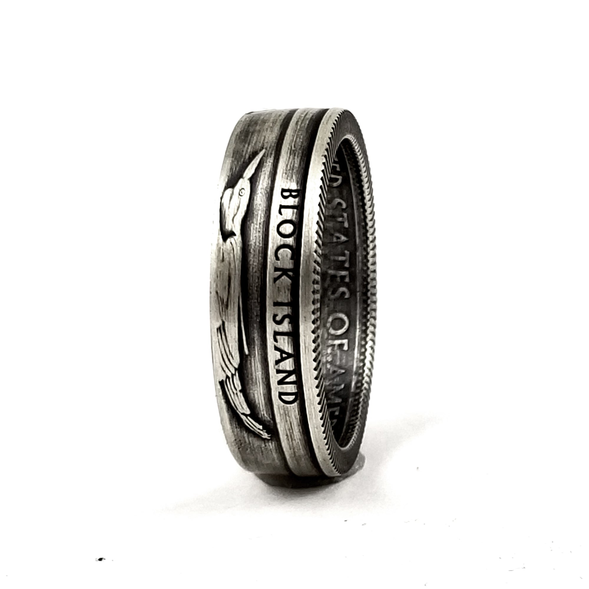 STATE HOUSE (OVAL SIGNET RING / HAMMERED) - OJ-AC02 – OLD