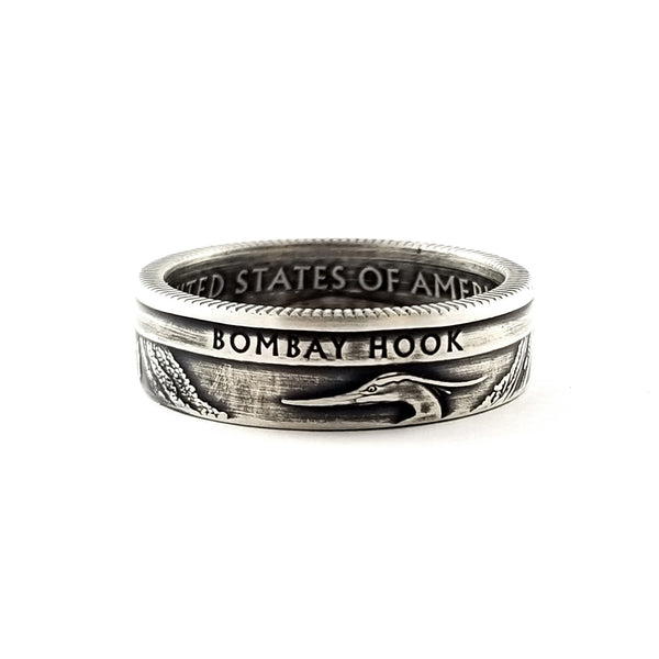 90% Silver Bombay Hook National Park coin Ring by Midnight Jo
