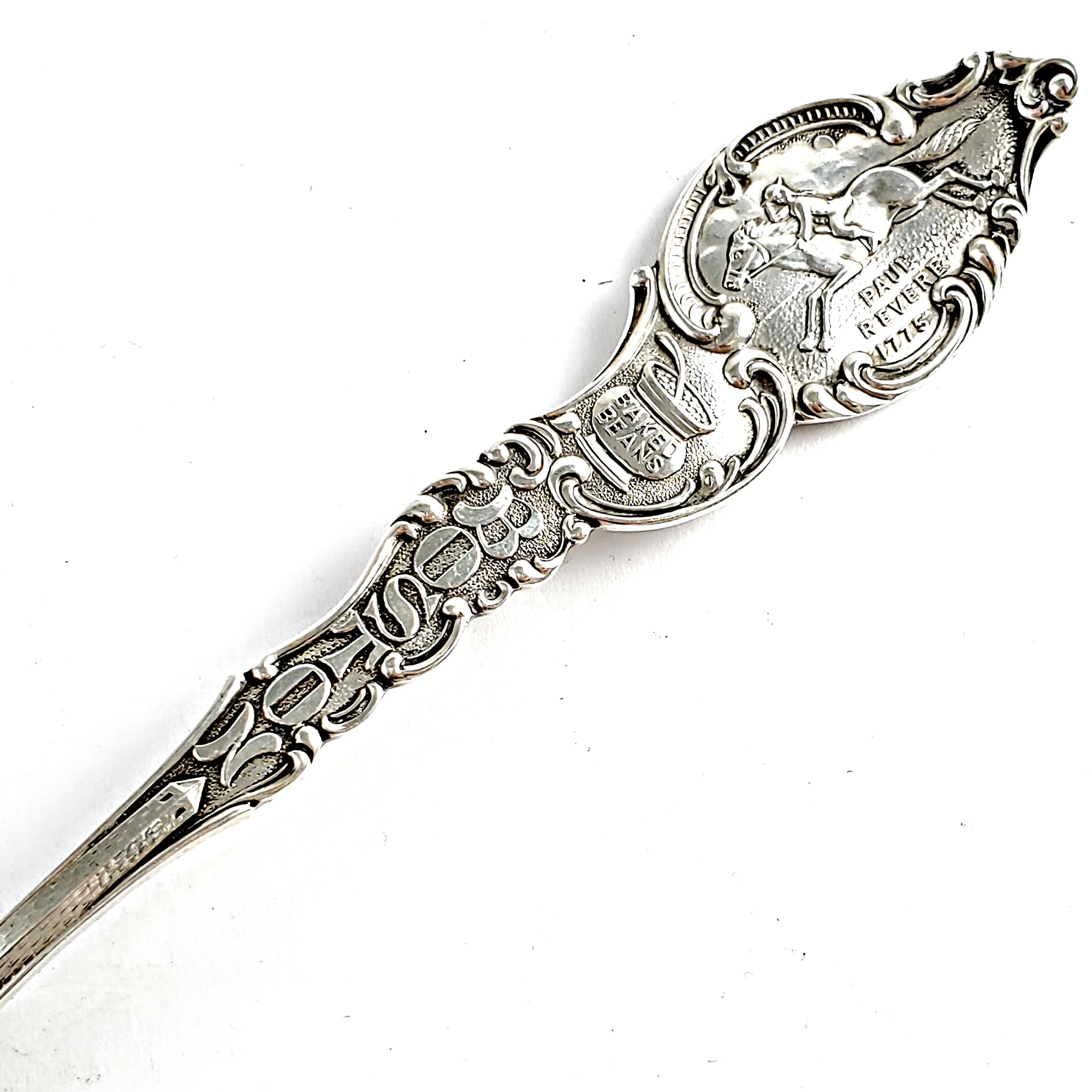 Vintage Spoon リング Sterling Silver Boston Antique Sterling Silver Boston Souvenir Spoon Ring
