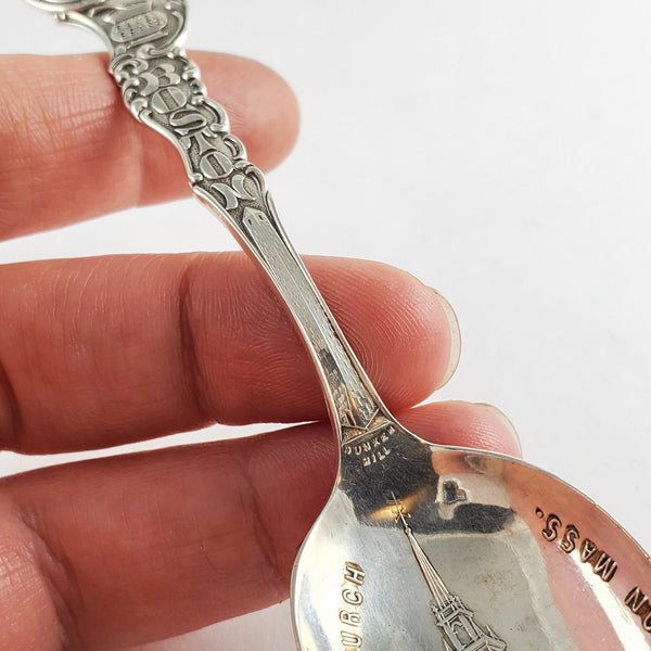 Antique Sterling Silver Boston Souvenir Spoon Ring - Made to Order.