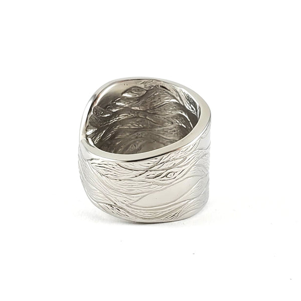Lotus Flower Bud Stainless Steel Spoon Ring by Midnight Jo liberty tabletop earth