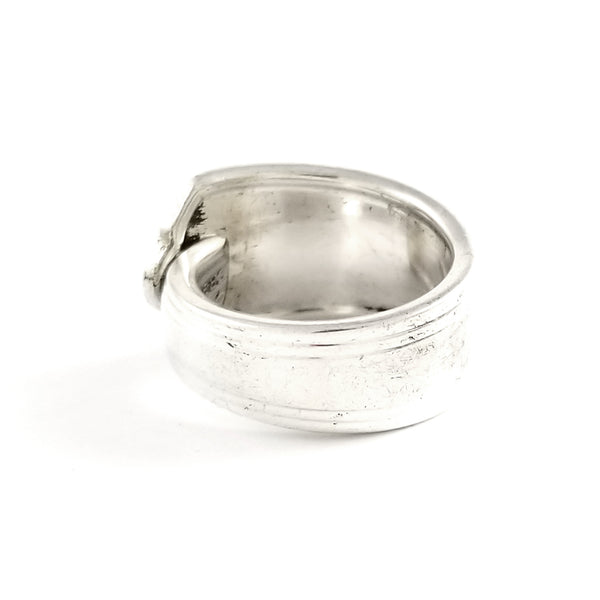 Oneida Silver Chevron Spoon Ring by Midnight Jo