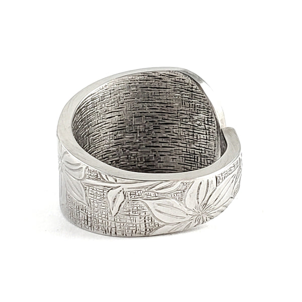 Liberty Tabletop Clematis Stainless Steel Spoon Ring by Midnight Jo american garden