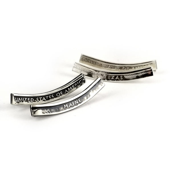 90% Silver State Coin Climber Earrings by midnight jo