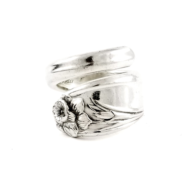 1847 Rogers Daffodil Wrap Around Spoon Ring by Midnight Jo