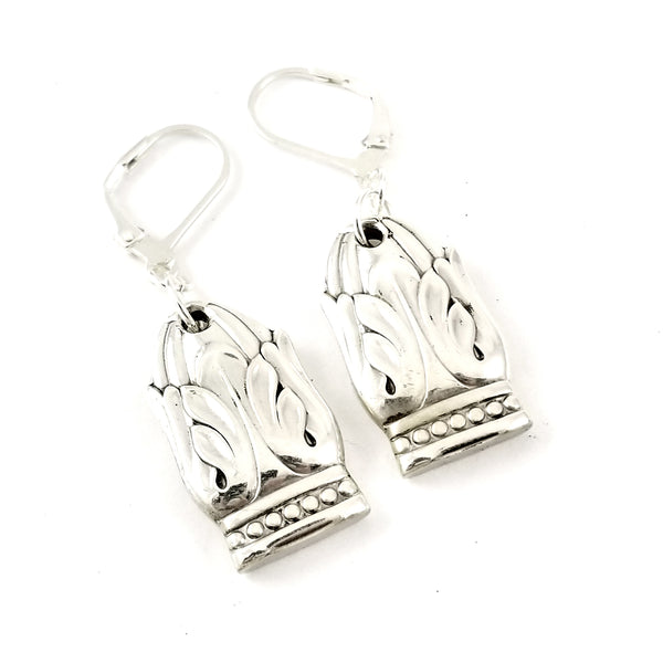 Danish Princess Fleur De Lis Spoon Earrings by Midnight Jo