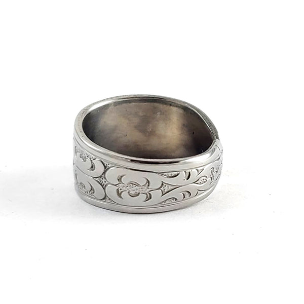 Daphne Filigree Stainless Steel Spoon Ring