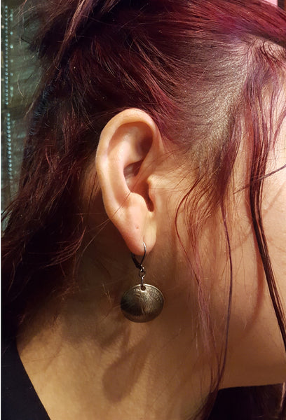 domed coin earrings