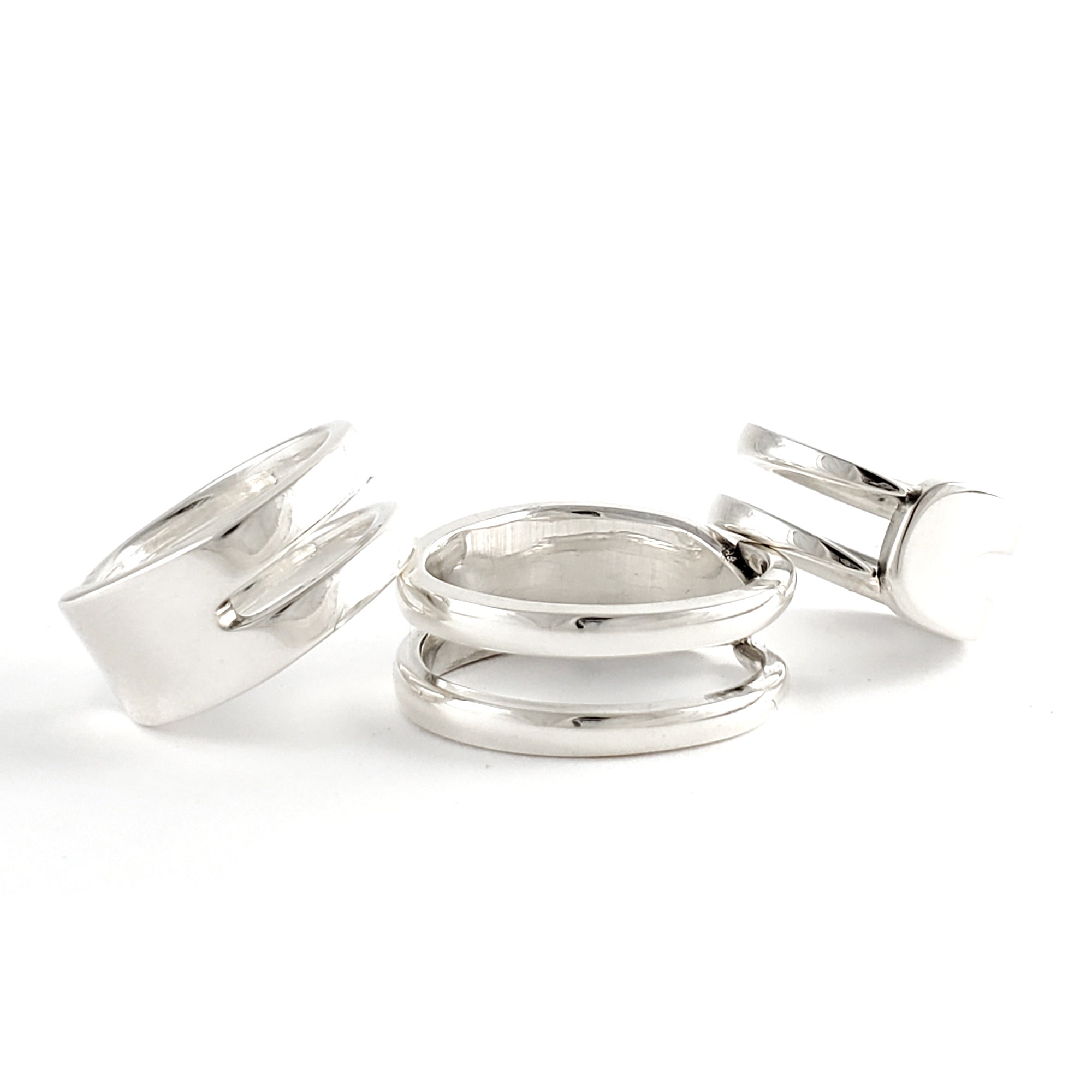 Sterling Silver Double Fork Tine Ring by Midnight Jo