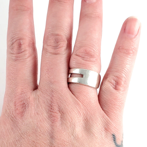 Sterling Silver Double Fork Tine Ring by Midnight Jo