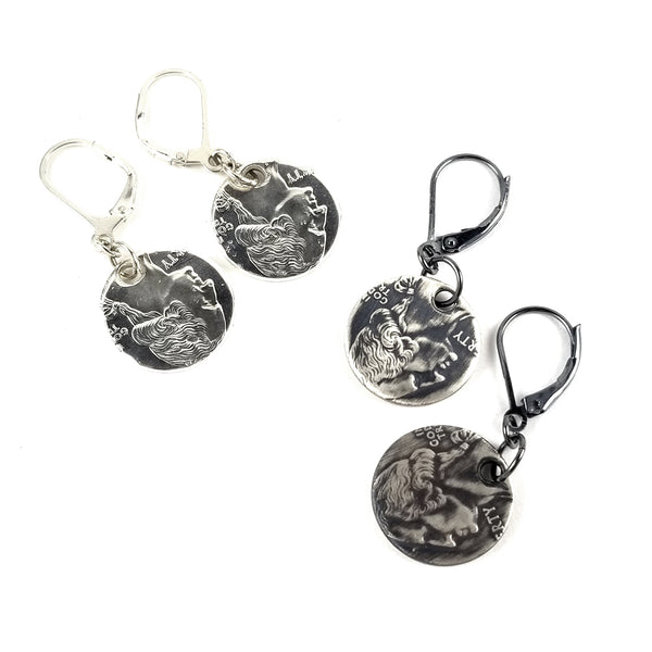 state coin drop earrings by midnight jo