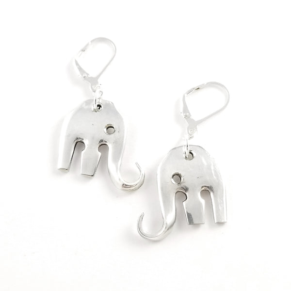 Mini Elefork Elephant Cocktail Fork Earrings by Midnight Jo