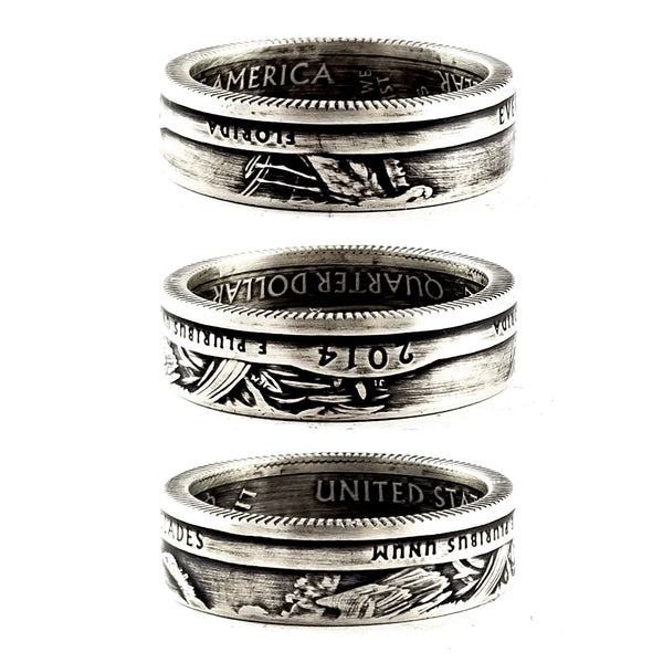 90% Silver Everglades National Park Quarter Ring by midnight jo