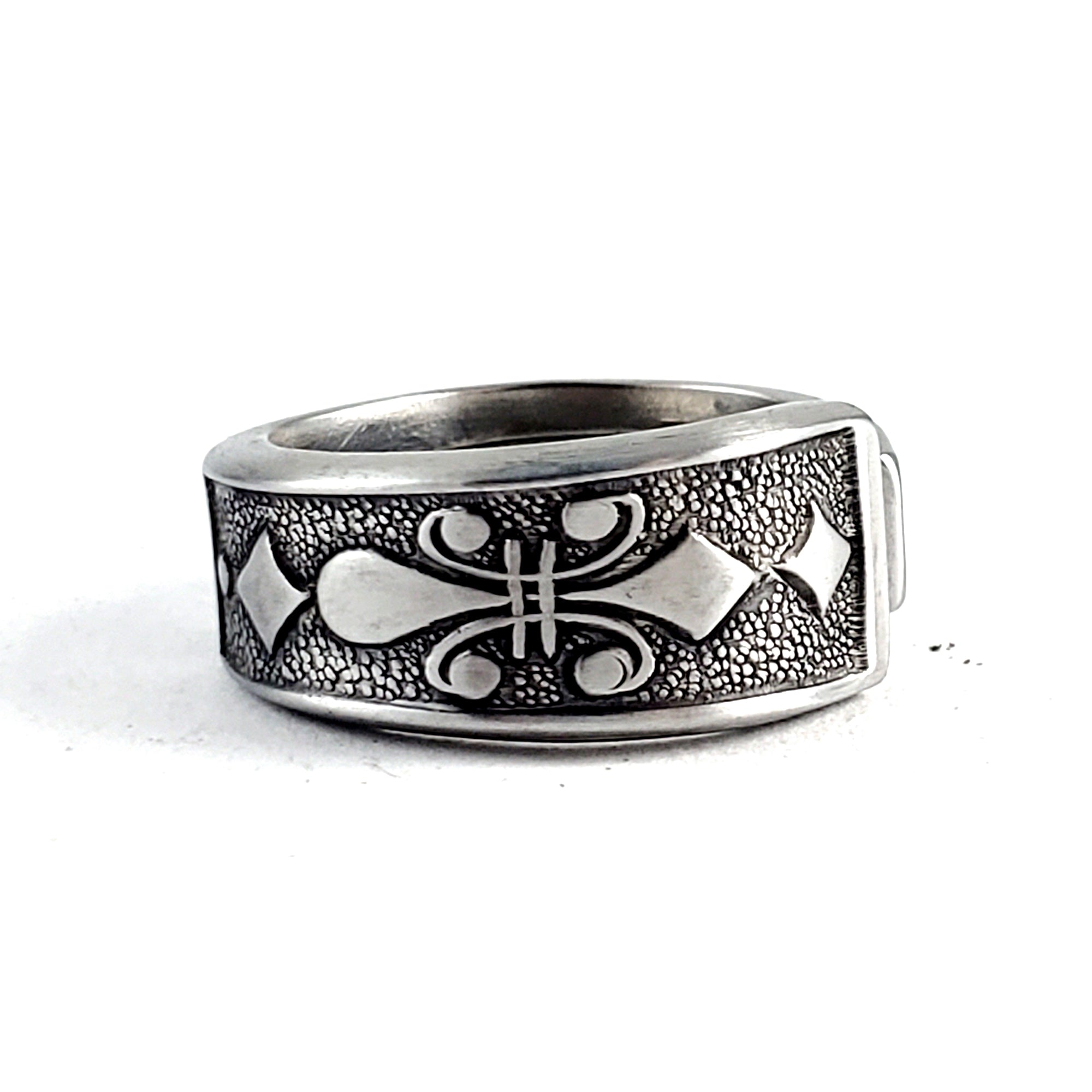 Wm A Rogers Oneida LTD Spoon Ring, Size 6-6.25, Floral