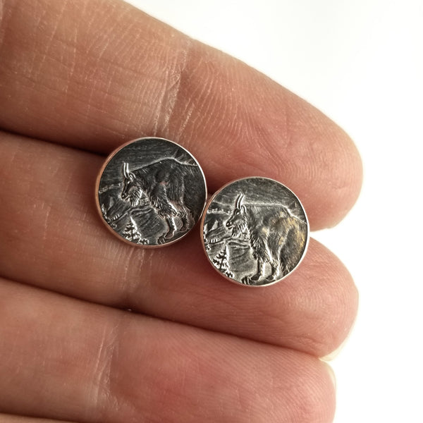 silver coin earrings by midnight jo