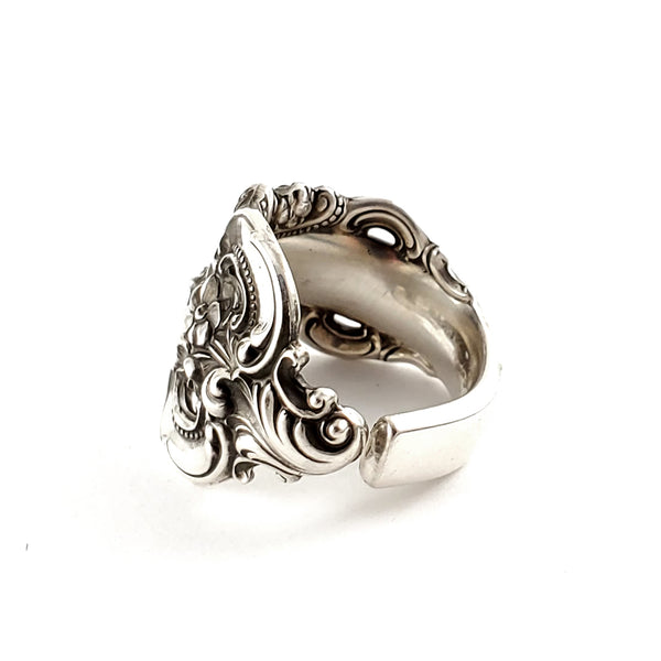 Grande Baroque Wallace Silversmiths Sterling Silver Spoon Ring by Midnight Jo