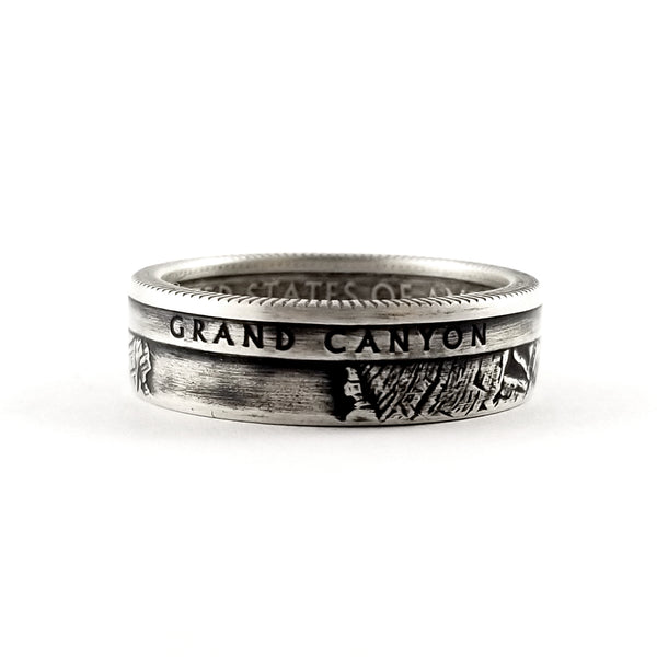 Silver Grand Canyon National Park coin Ring by Midnight Jo