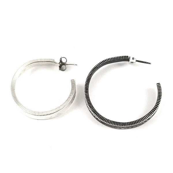 silver state coin hoops by midnight jo