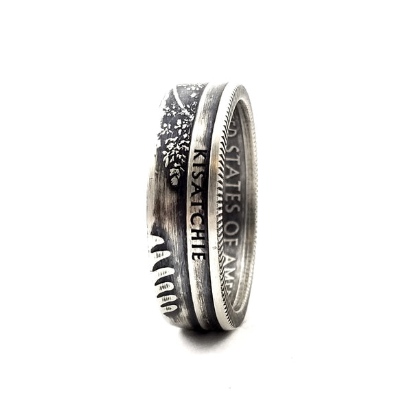 90% Silver Kisatchie National Park Quarter Ring by Midnight Jo
