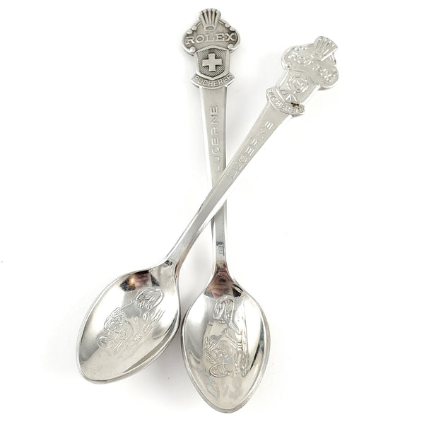 Rolex Lucerne Lion Stainless Steel Spoon Necklace