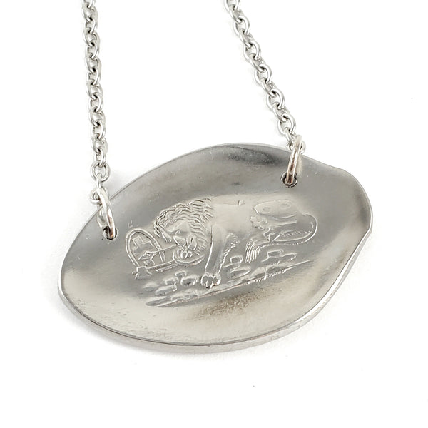 Rolex Lucerne Lion Stainless Steel Spoon Necklace by Midnight Jo